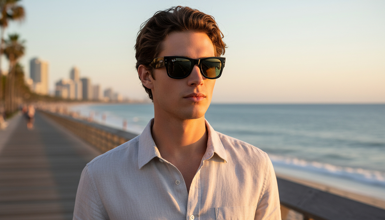 Framifrån Ray-Ban MEGA WAYFARER (RB0840S - 901/58)