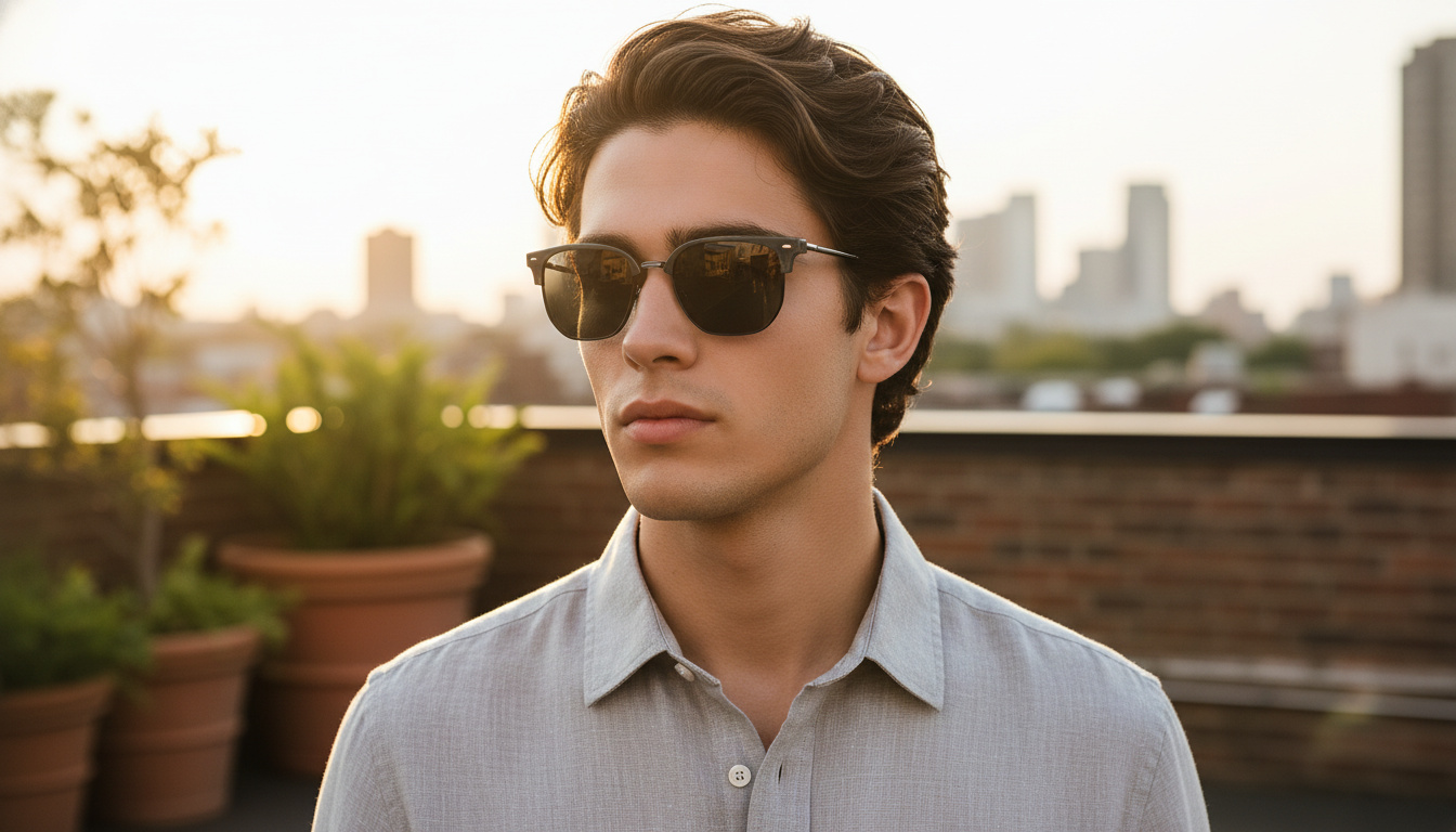 Vista frontal Ray-Ban NEW CLUBMASTER (RB4416 - 6653B1)