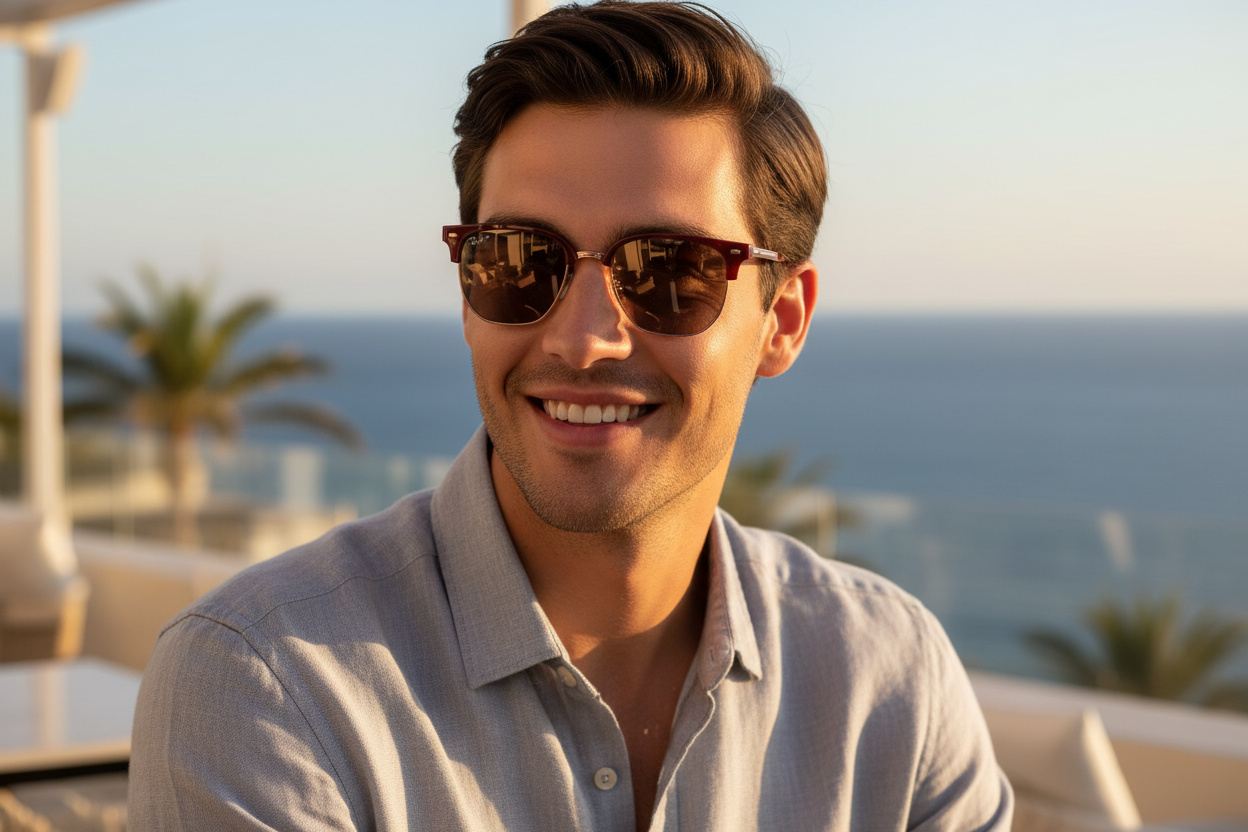 Vedere din față Ray-Ban NEW CLUBMASTER (RB4416 - 6654G9)
