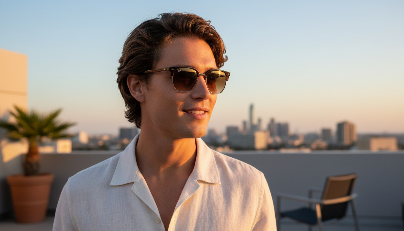 Vista frontal Ray-Ban NEW CLUBMASTER (RB4416 - 710/51)