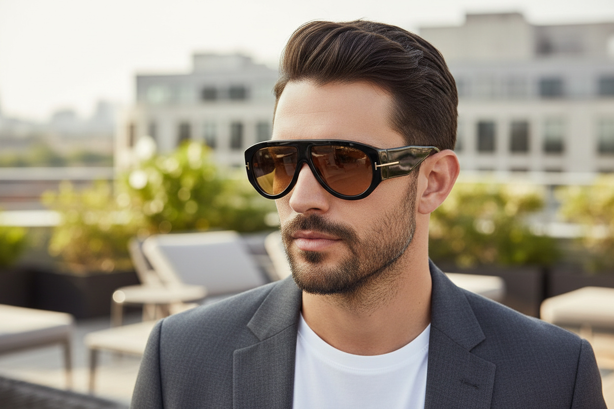 Vedere din față Tom Ford BRONSON (FT1044 - 01E)