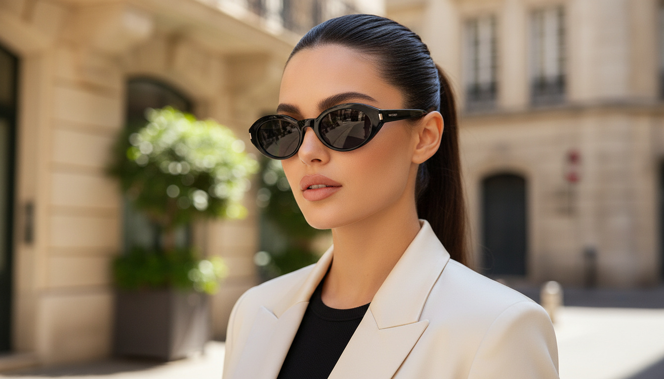 Vista frontal Saint Laurent SL 567 (001)