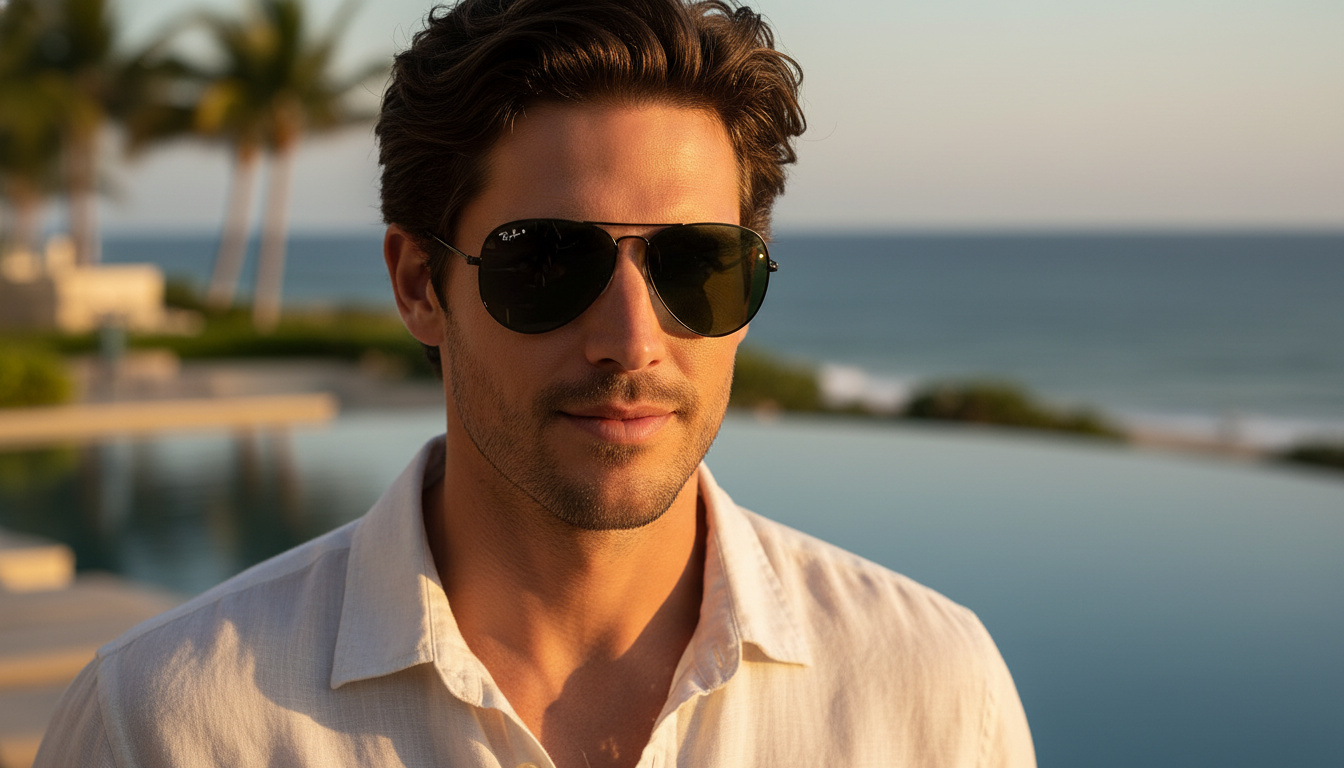 Framifrån Ray-Ban AVIATOR LARGE METAL (RB3025 - W0879)