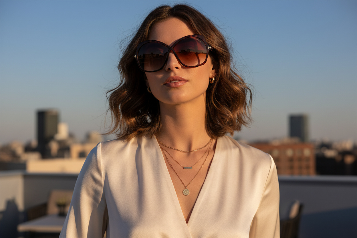 Vista frontal Tom Ford ROSEMIN (FT1013 - 52F)