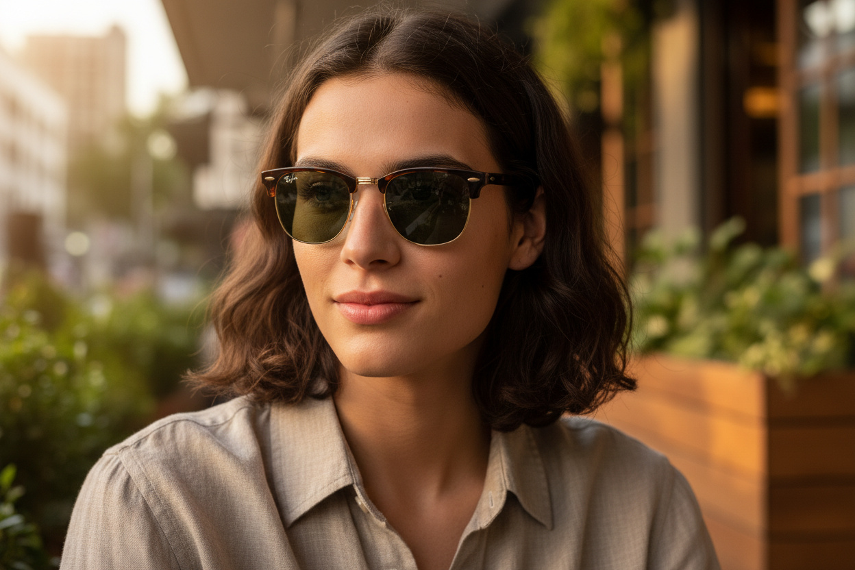 Elölnézet Ray-Ban CLUBMASTER (RB3016 - W0366)