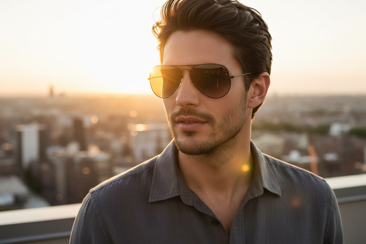 Vedere din față Ray-Ban AVIATOR LARGE METAL (RB3025 - 002/51)