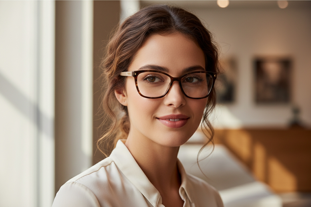 [glasses-front-view] Prada PR 15ZV (07R1O1)