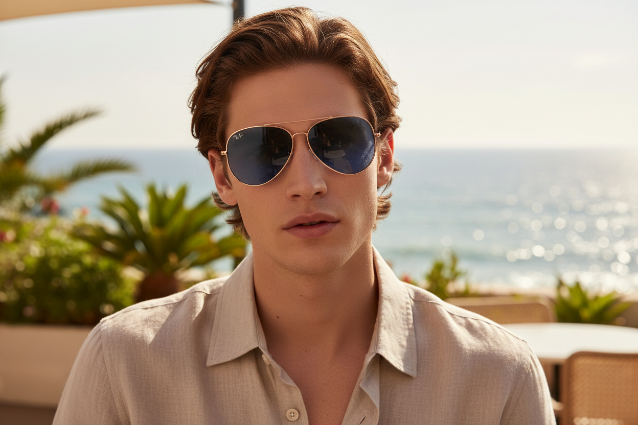 Vista frontal Ray-Ban AVIATOR REVERSE (RBR0101S - 92023A)