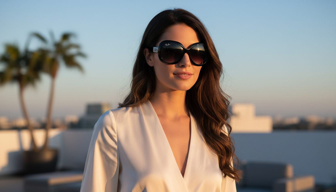 Elölnézet Ray-Ban JACKIE OHH II (RB4098 - 601/8G)