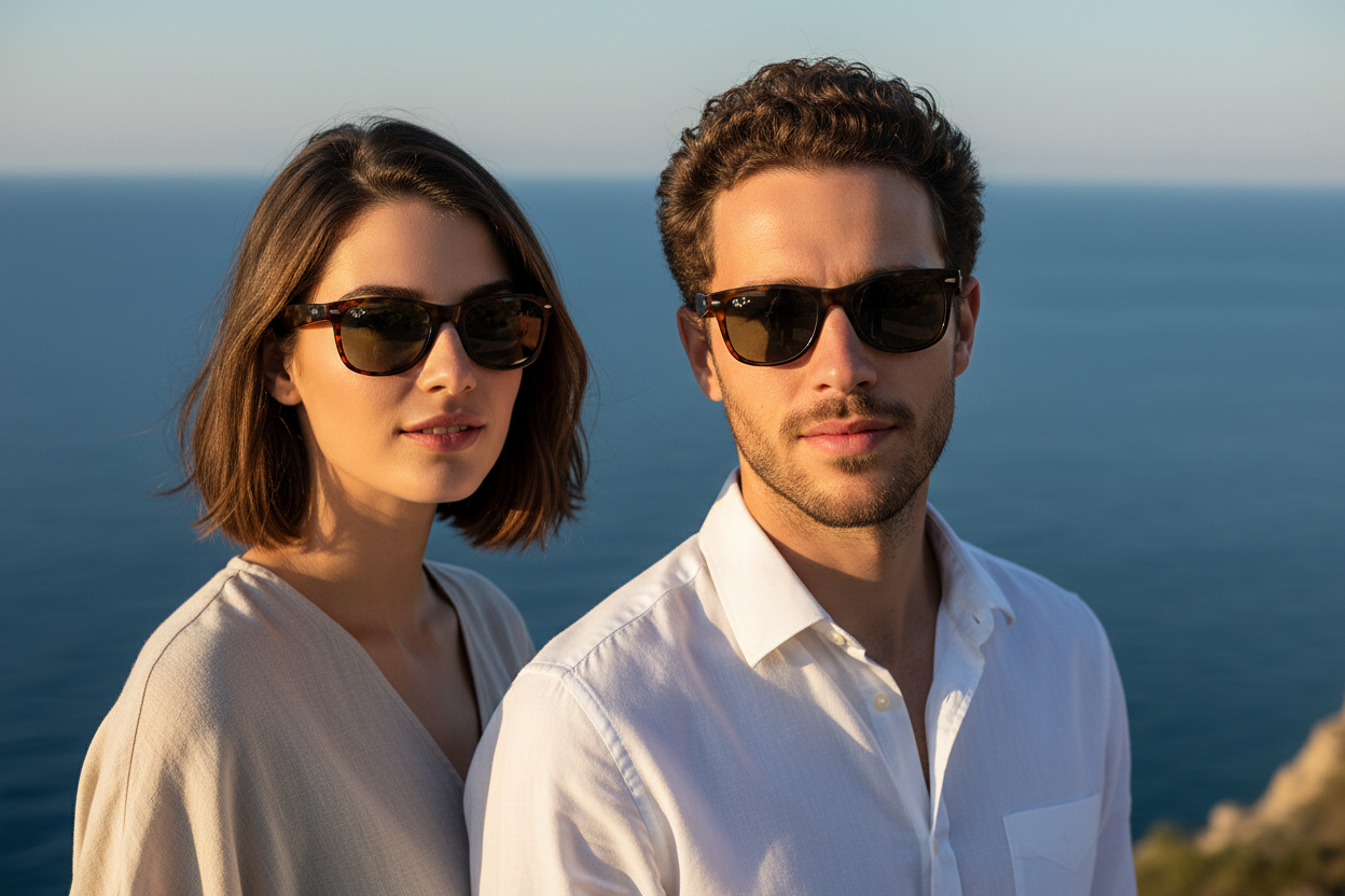 Vista frontal Ray-Ban NEW WAYFARER (RB2132 - 865/B1)