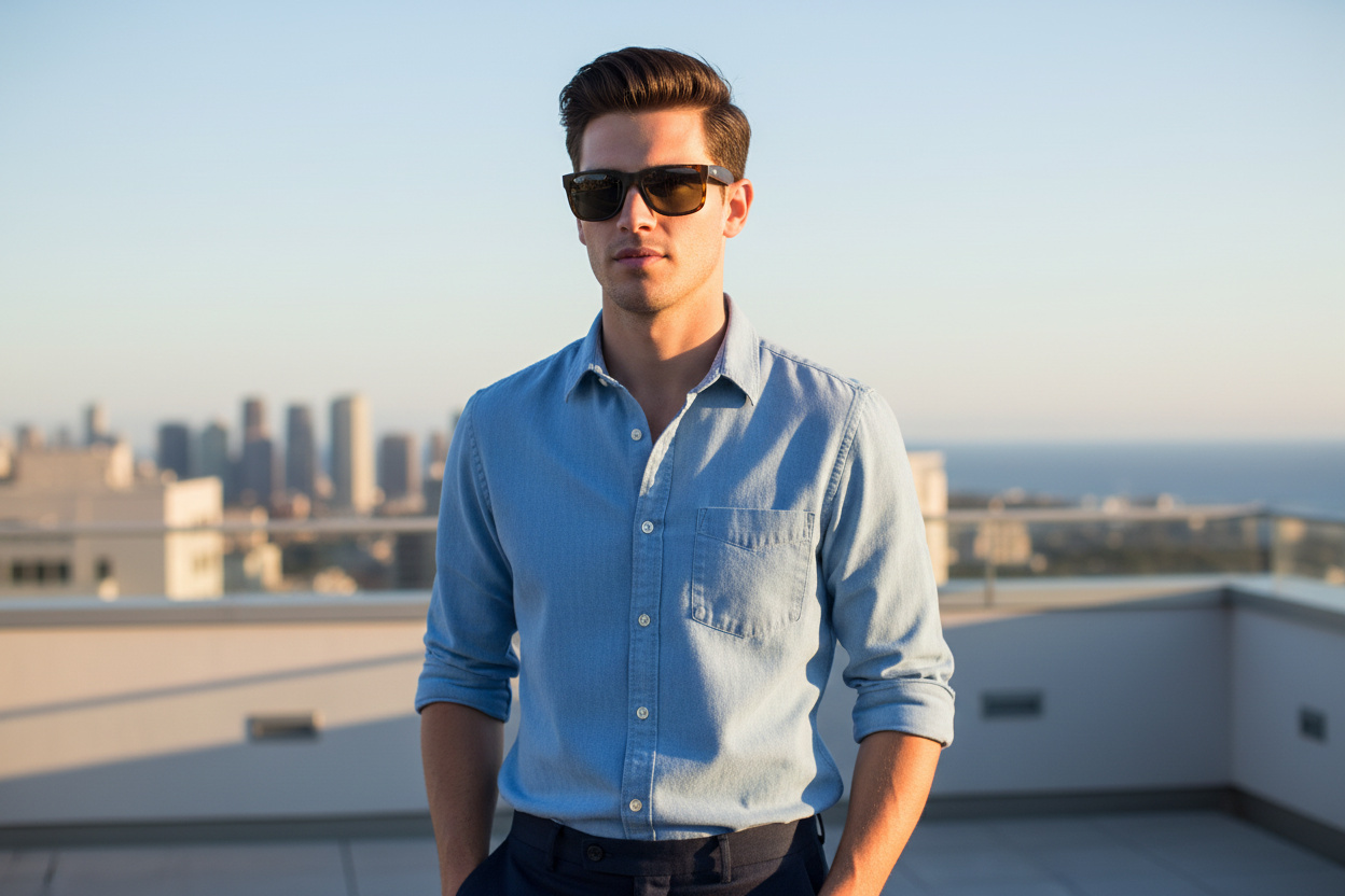 Vista frontal Ray-Ban JUSTIN (RB4165 - 865/87)