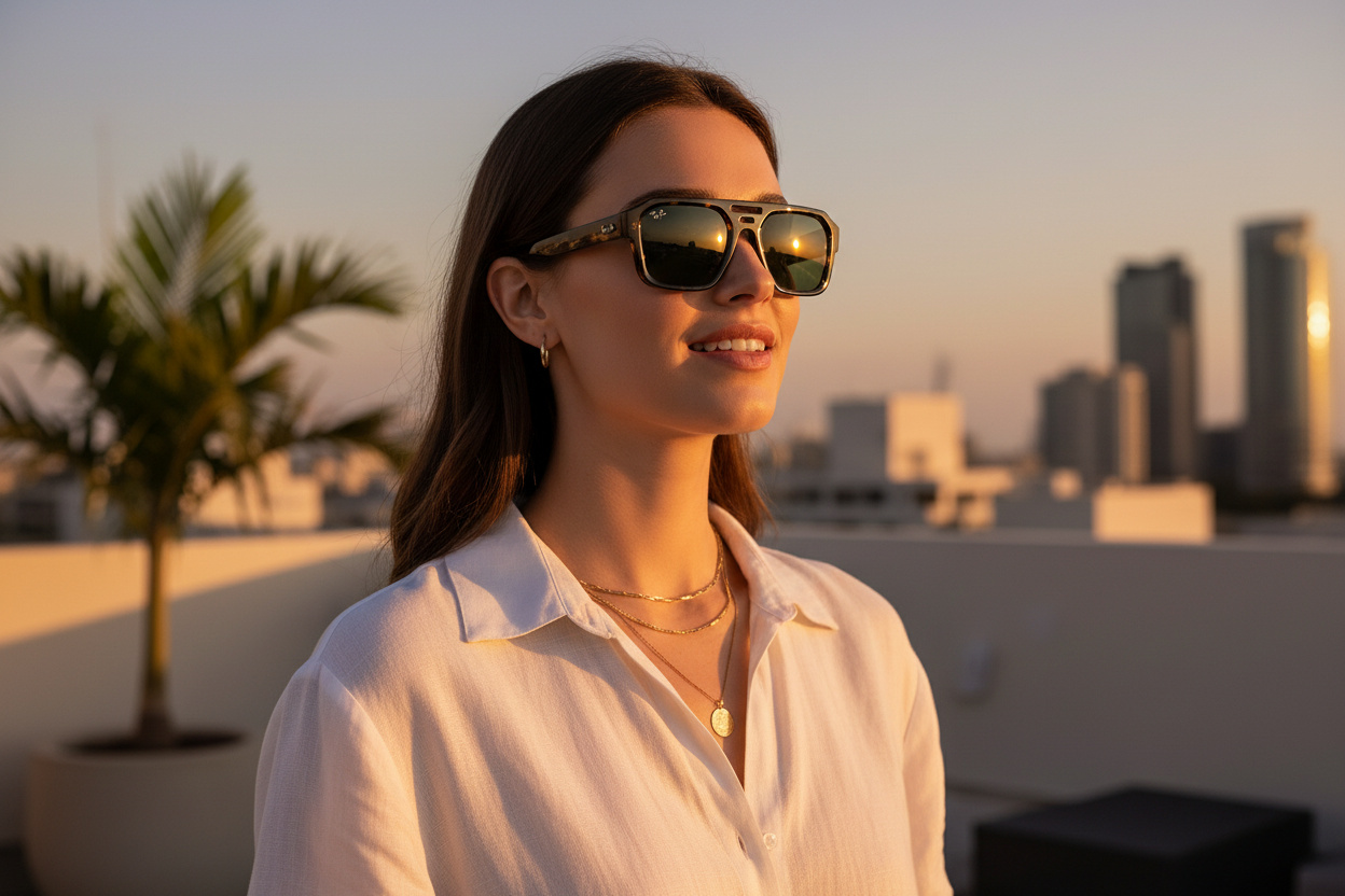 Vue de face Ray-Ban CORRIGAN (RB4397 - 135971)