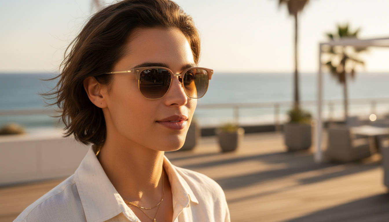 Vista frontal Ray-Ban NEW CLUBMASTER (RB4416 - 672151)