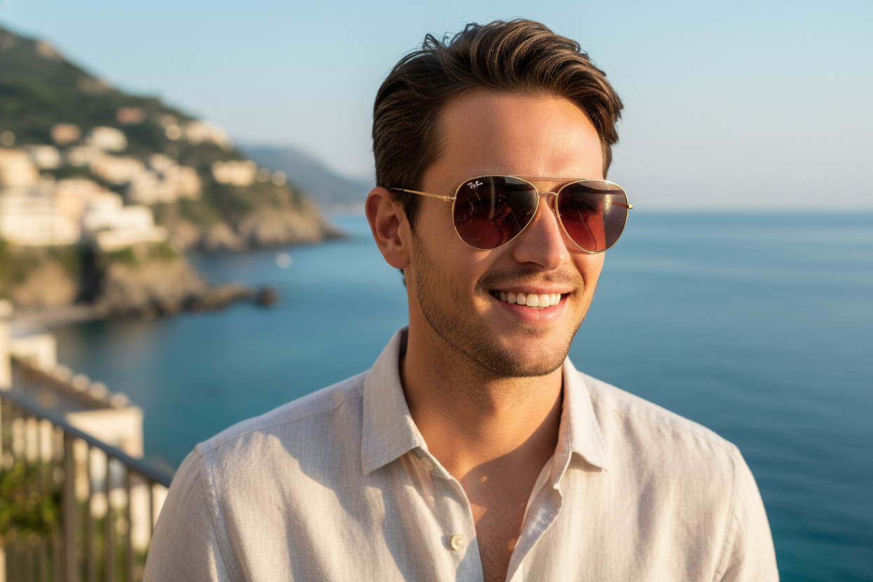 Vista frontal Ray-Ban AVIATOR REVERSE (RBR0101S - 001/69)