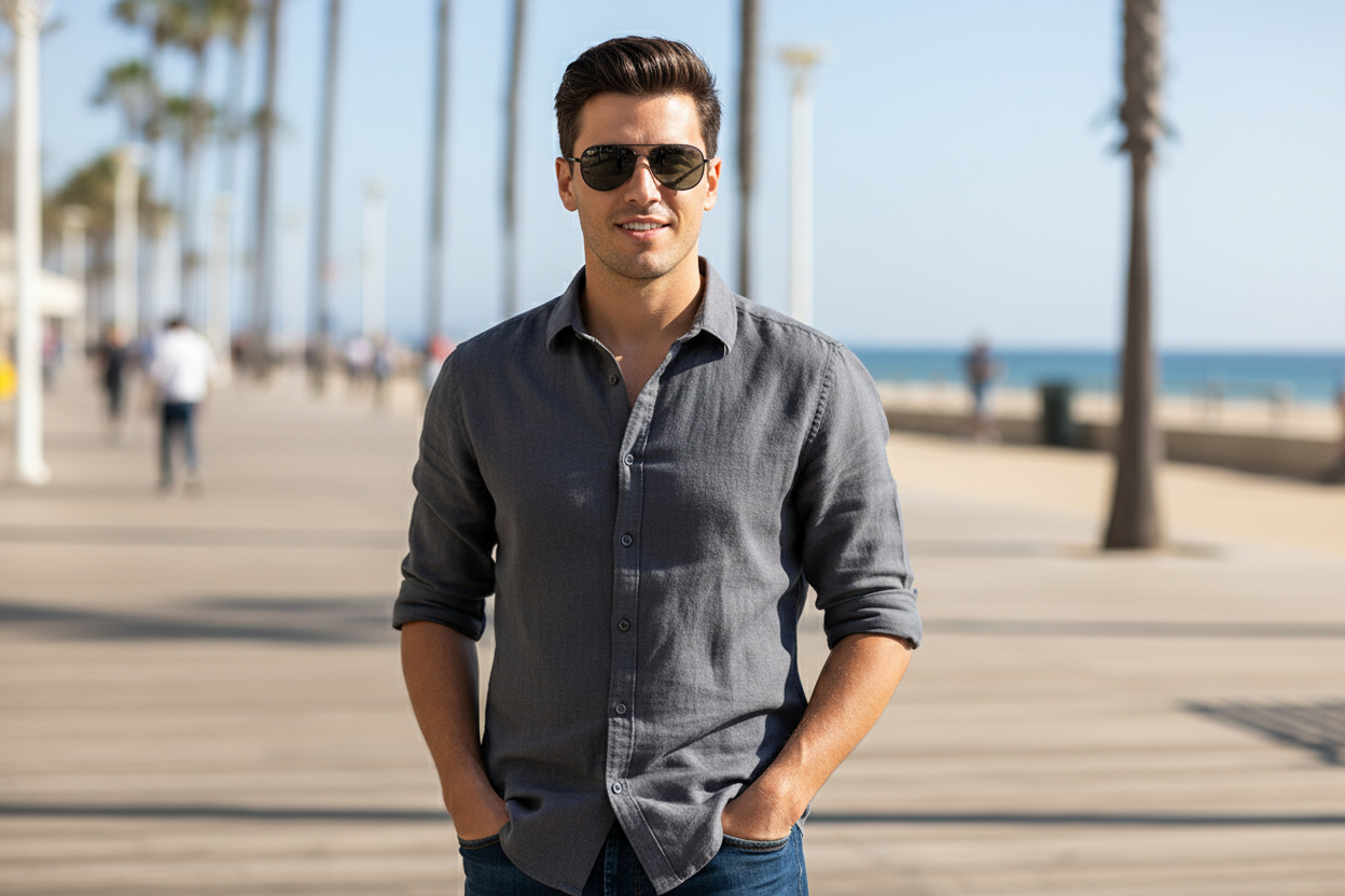 [glasses-front-view] Ray-Ban AVIATOR REVERSE (RBR0101S - 002/GR)