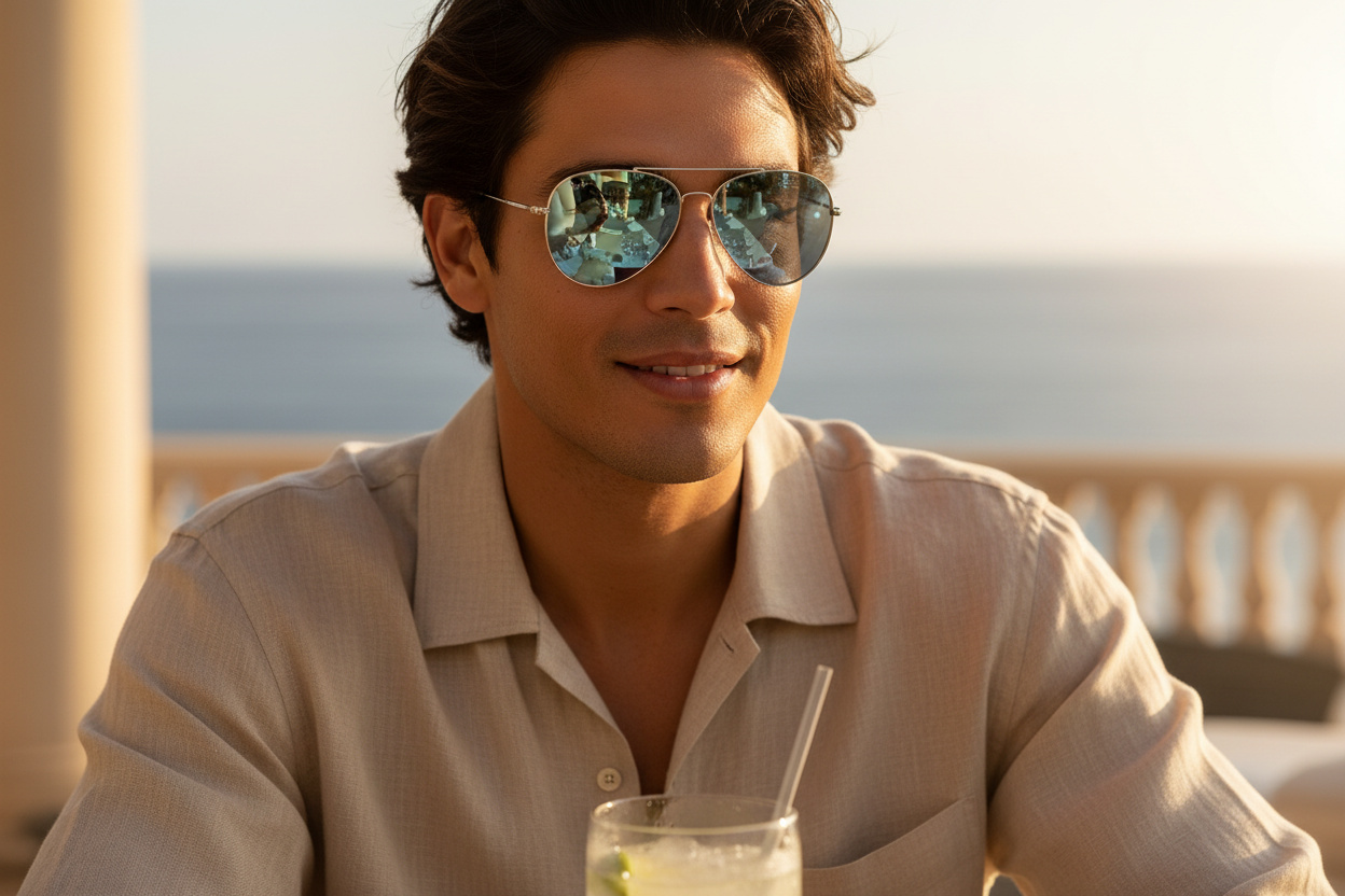 Vista frontal Ray-Ban AVIATOR REVERSE (RBR0101S - 003/30)