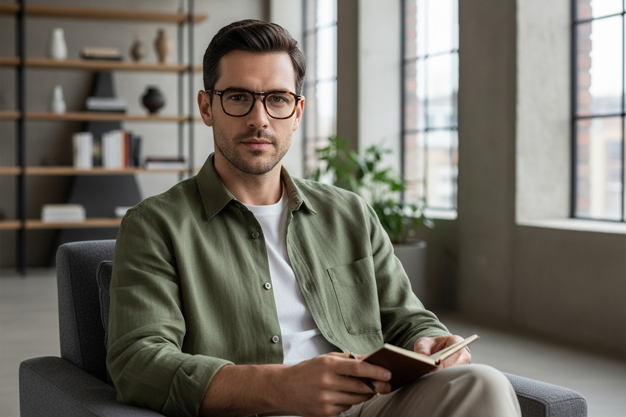 Vista frontal Persol RENE' (PO3345V - 24)