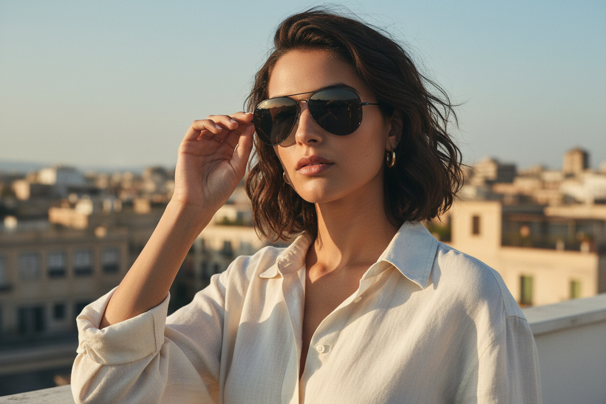 Изглед отпред Ray-Ban OLD AVIATOR (RB3825 - 002/B1)