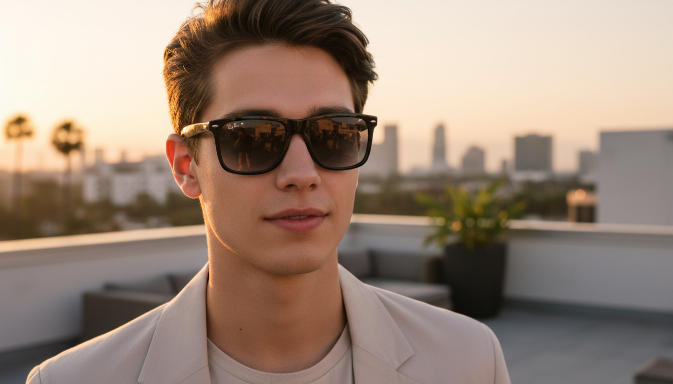 Framifrån Ray-Ban BOYFRIEND TWO (RB4547 - 601/32)