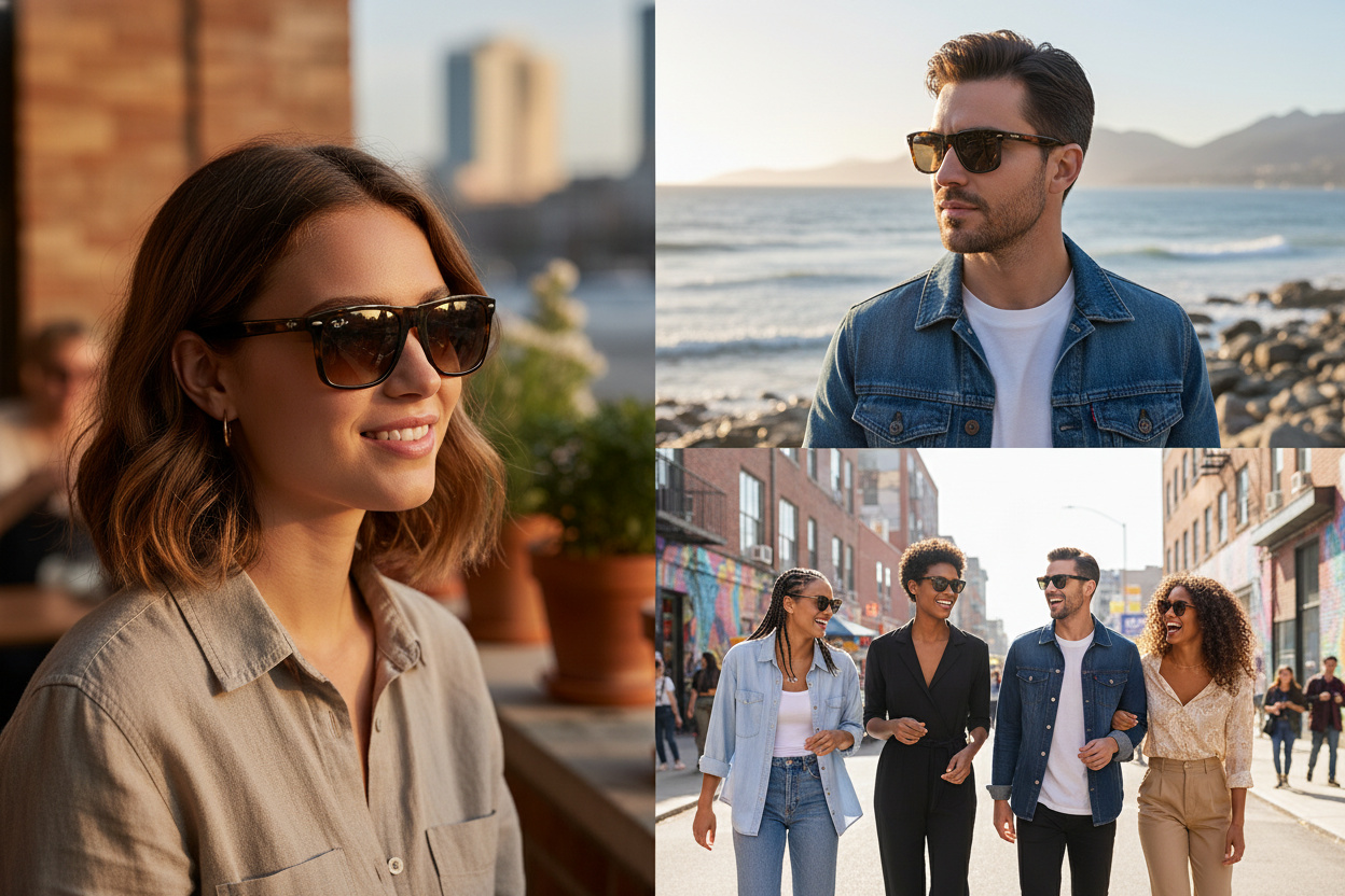 Vista frontal Ray-Ban BOYFRIEND TWO (RB4547 - 710/51)