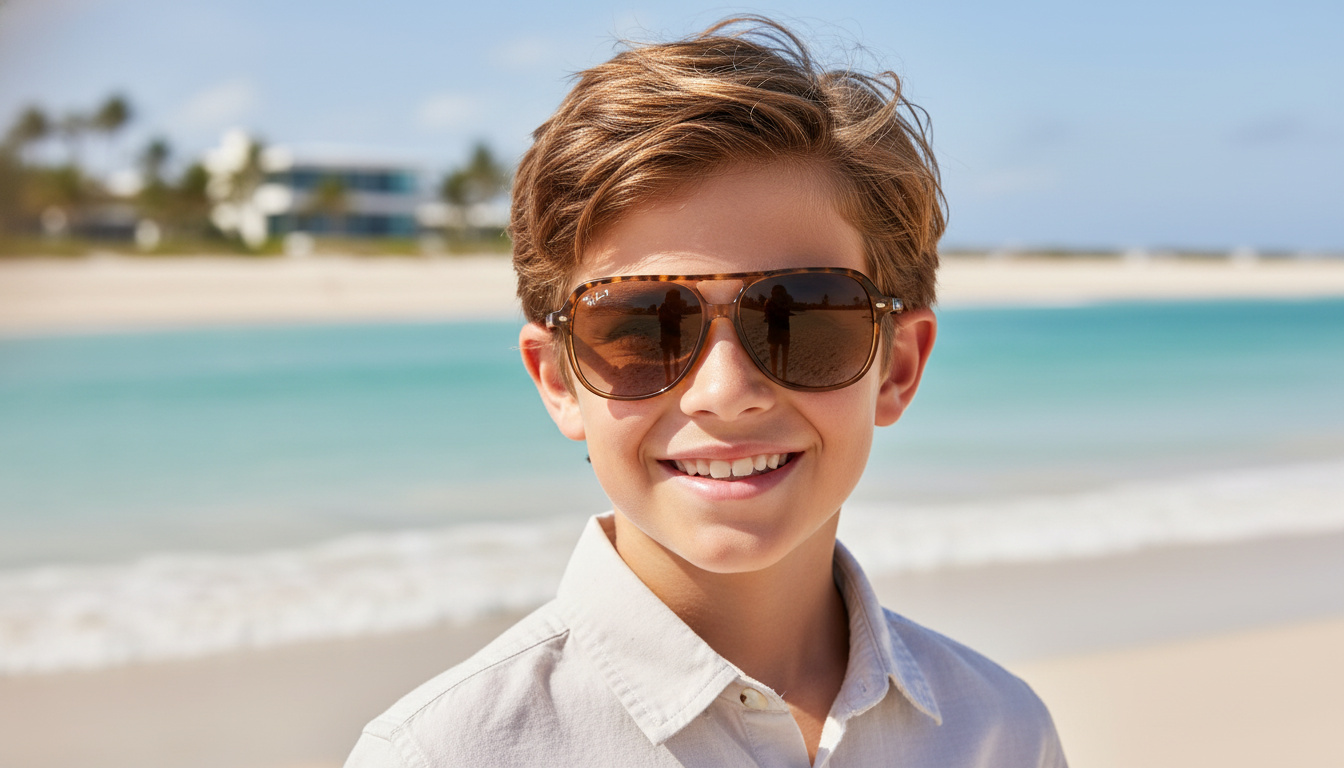 Vedere din față Ray-Ban Kids JUNIOR BILL (RJ9096S - 7152T5)