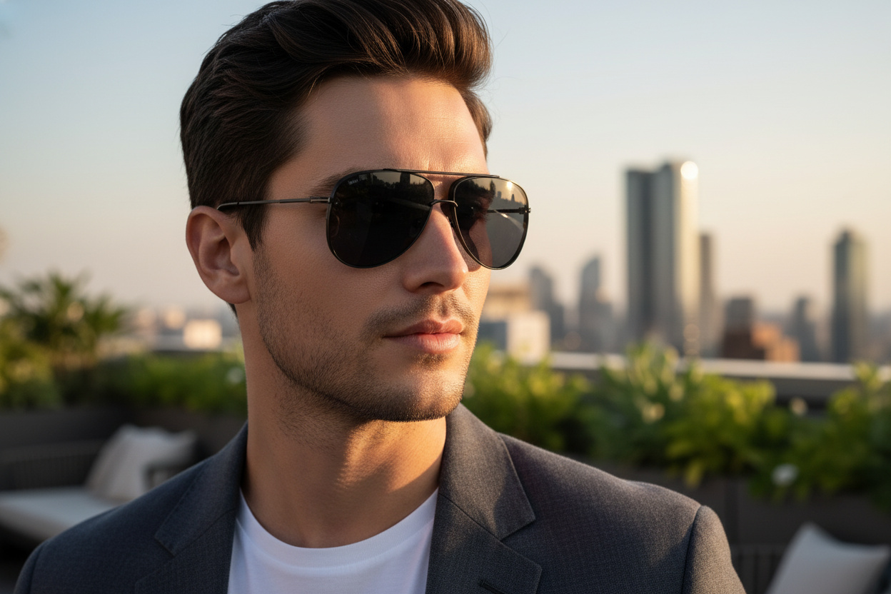 Vista frontal Tom Ford LEON (FT1071 - 01A)