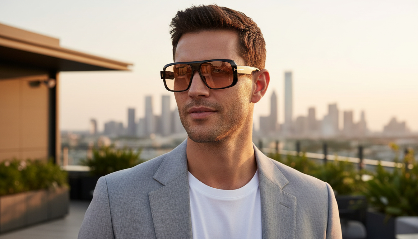[glasses-front-view] Tom Ford TURNER (FT1101 - 01E)