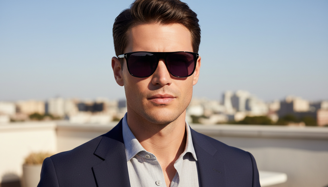 Vista frontal Tom Ford LIONEL-02 (FT1105 - 01A)