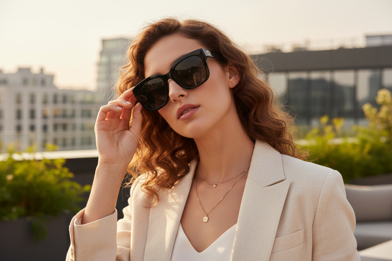 Vista frontal Gucci GG1338SK (001)