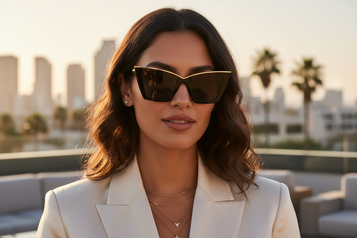 Elölnézet Saint Laurent SL 570 (001)
