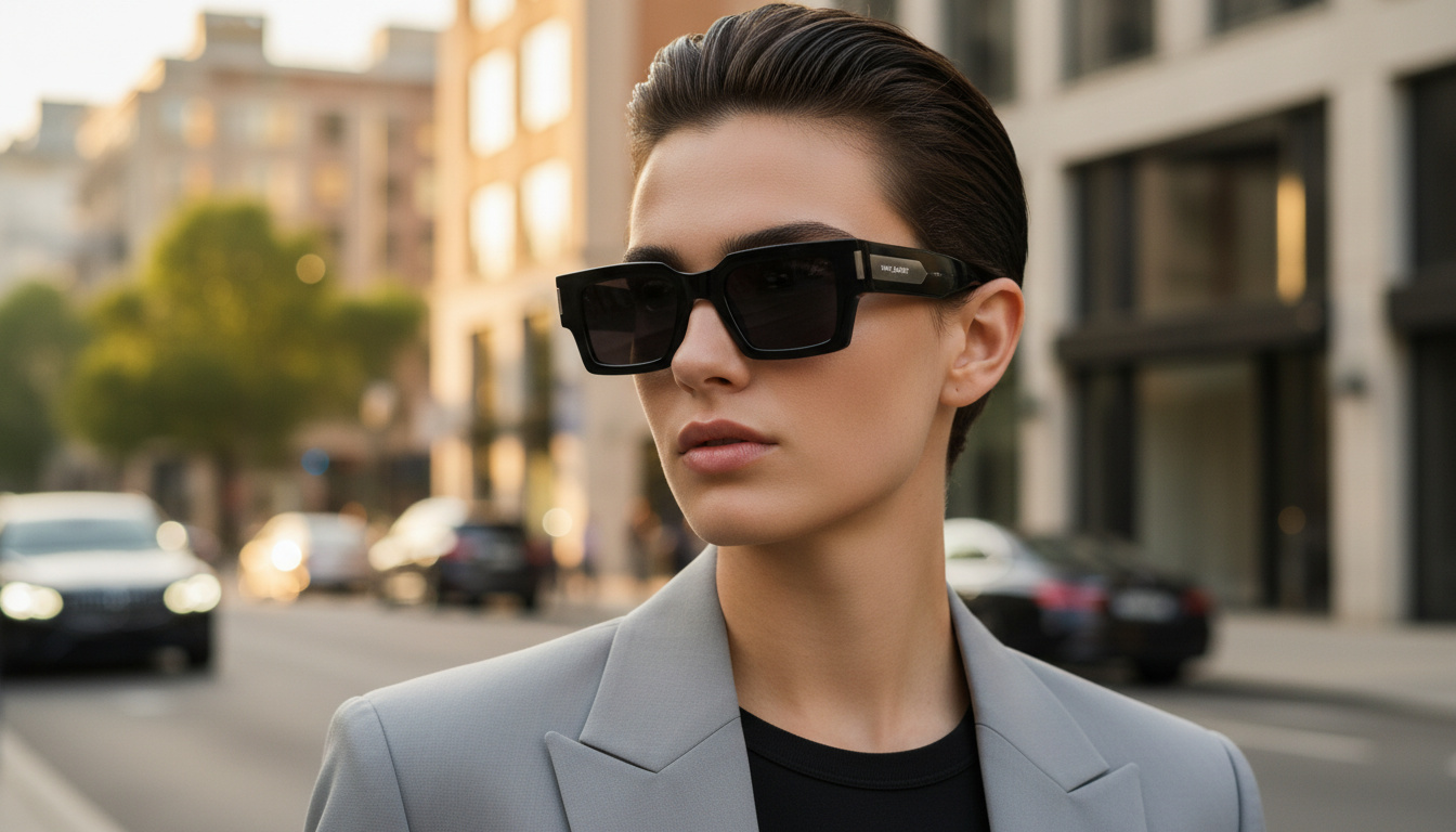 Vista frontal Saint Laurent SL 572 (001)