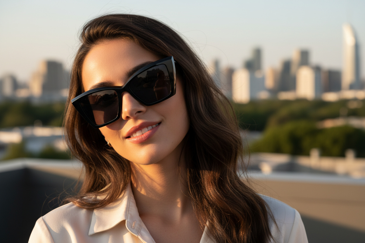 Vue de face Saint Laurent SL 657 (001)