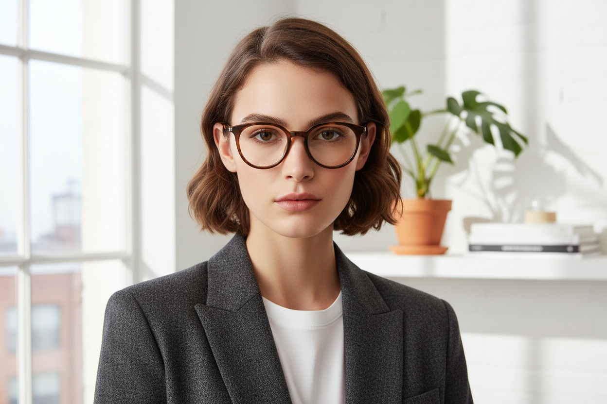 Vue de face Saint Laurent SL 681/F (002)