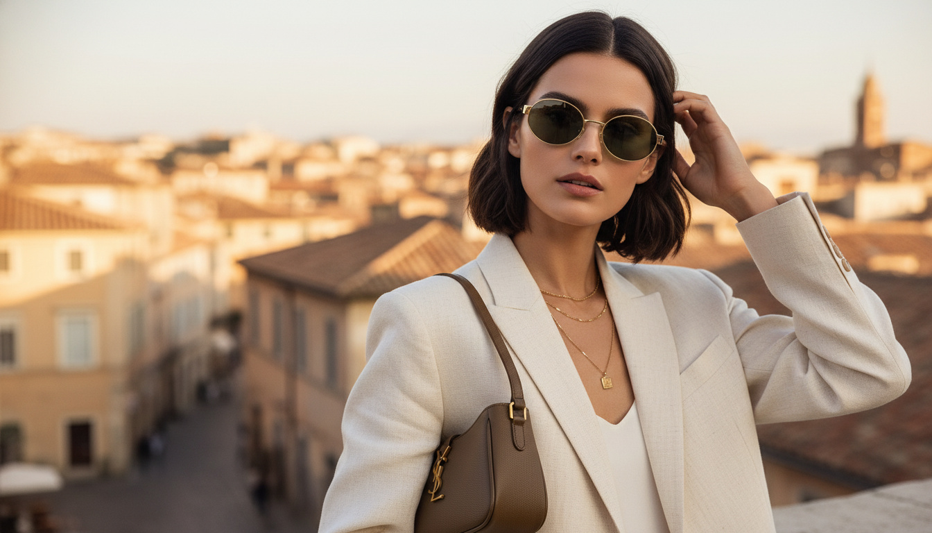 Vue de face Saint Laurent SL 692 (003)