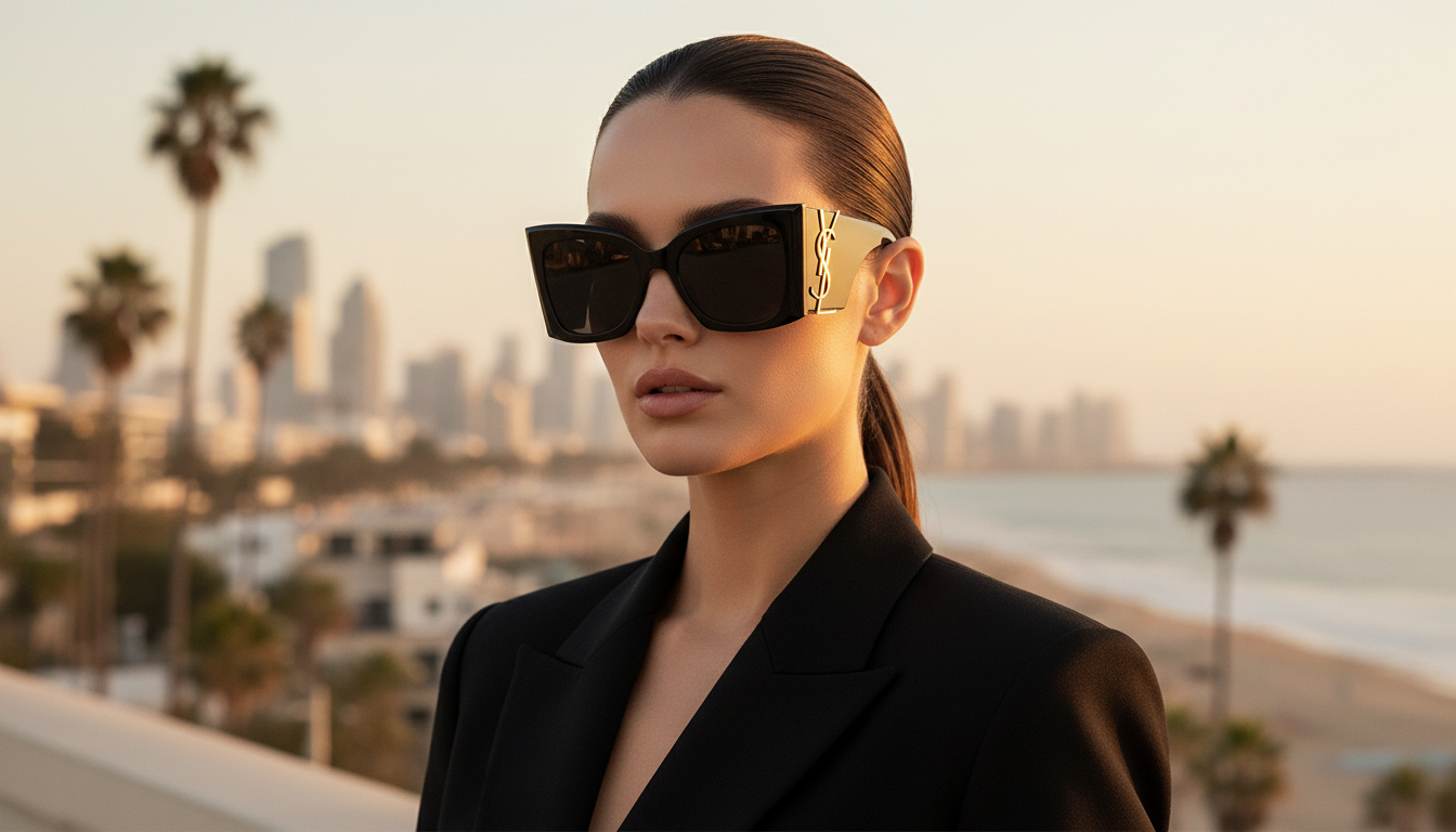 [glasses-front-view] Saint Laurent SL M119 BLAZE (001)