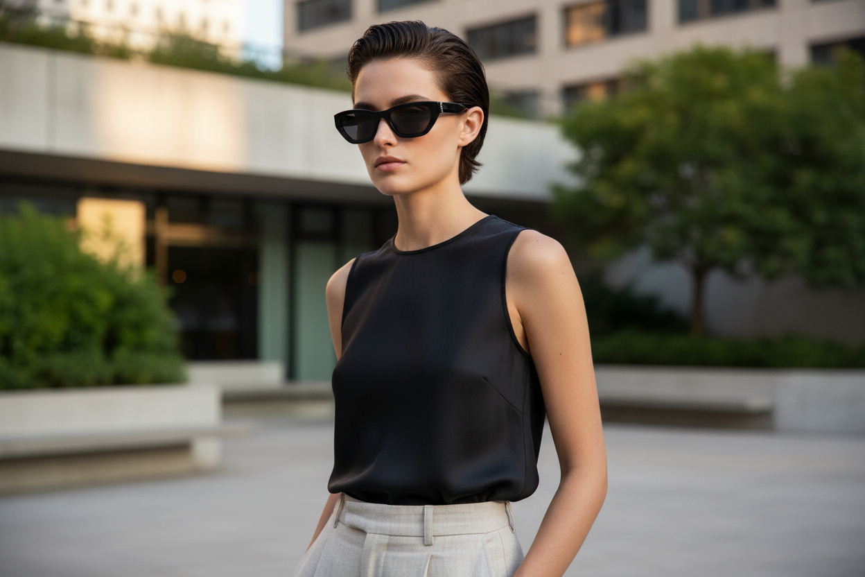 Vista frontal Saint Laurent SL M126 (001)