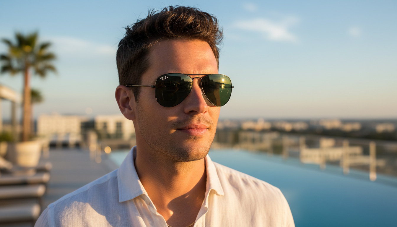 Vista frontal Ray-Ban AVIATOR LARGE METAL (RB3025 - L2823)