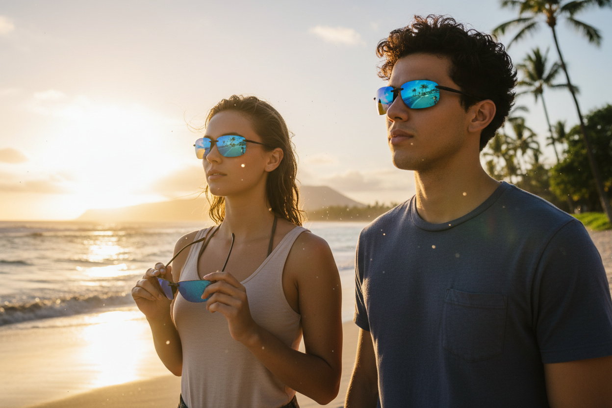 Vista frontal Maui Jim Hookipa Xlarge (B456-14A)