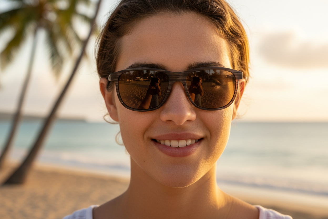 Vista frontal Maui Jim Lele Kawa (H811-25C)