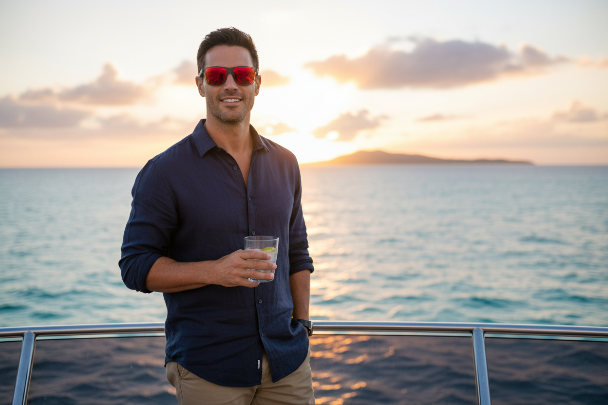 Vista frontal Maui Jim Pailolo (RM603-14)