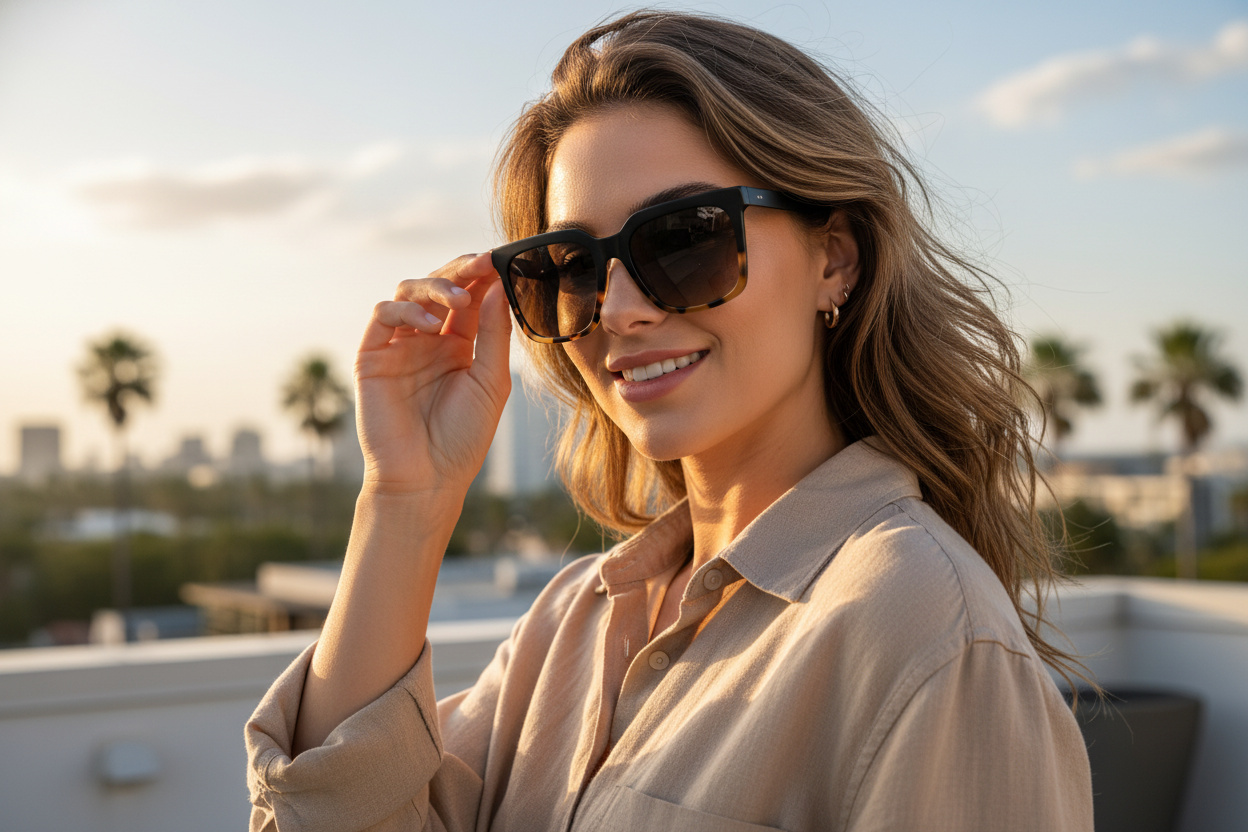 Vista frontal Maui Jim Rooftops (HS898-10)