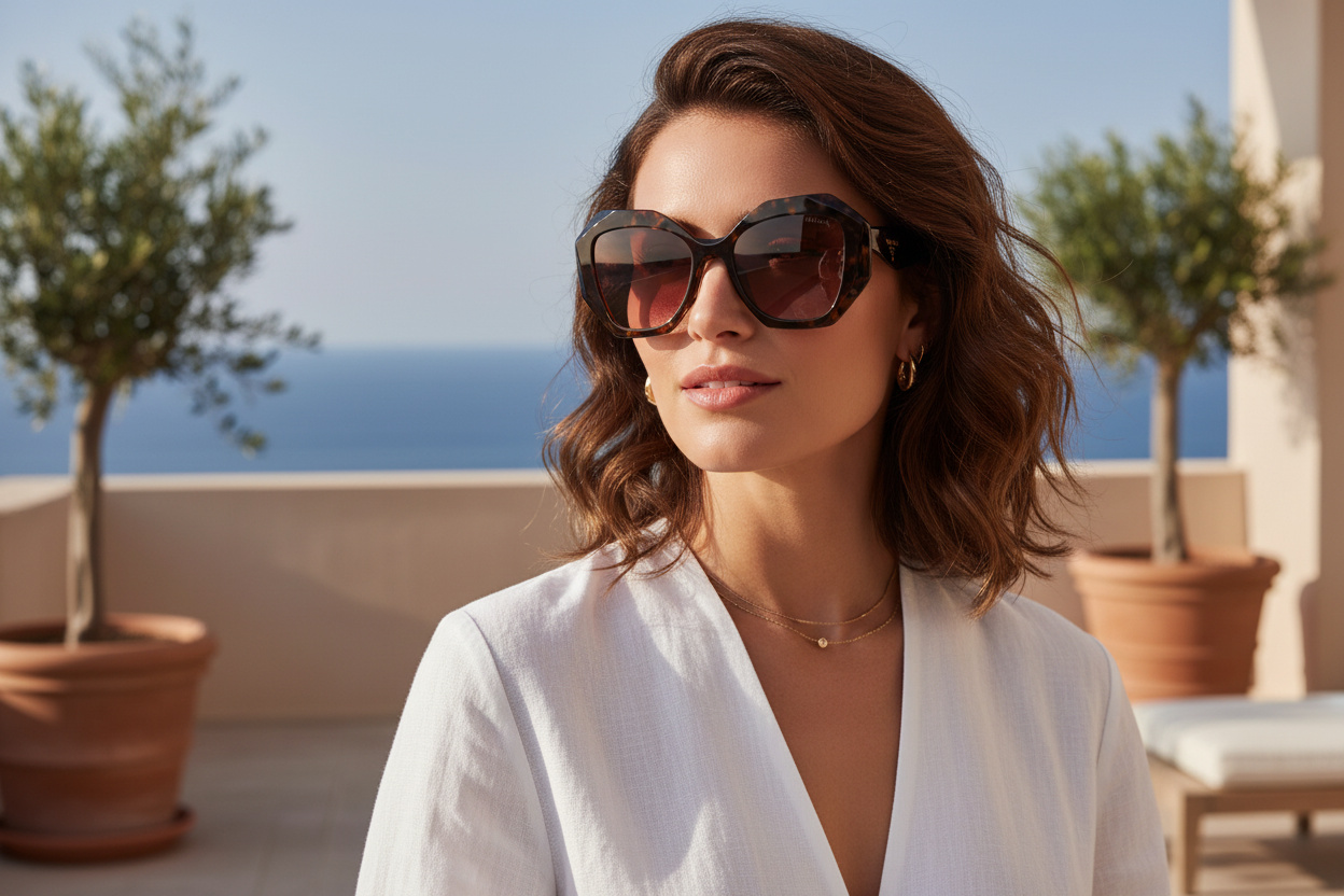 [glasses-front-view] Prada PR 16WS (17N60B)