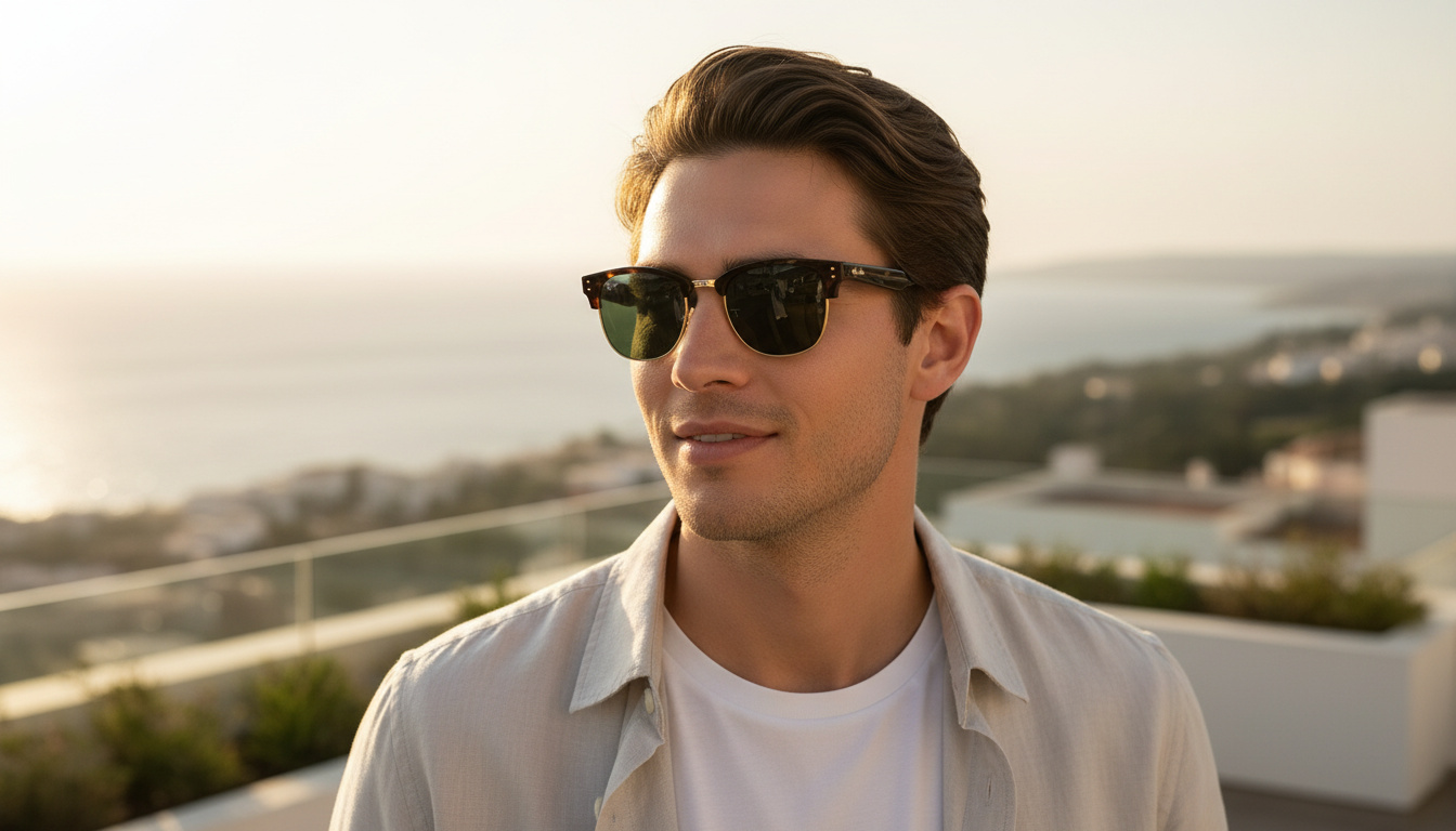 Framifrån Ray-Ban CLUBMASTER REVERSE (RBR0504S - 1359VR)