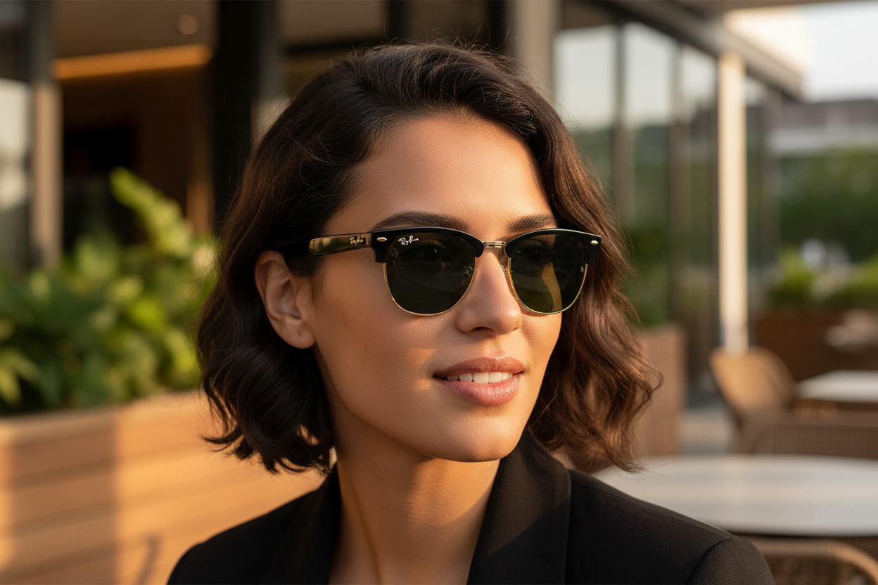 Vista frontal Ray-Ban CLUBMASTER REVERSE (RBR0504S - 6677VR)
