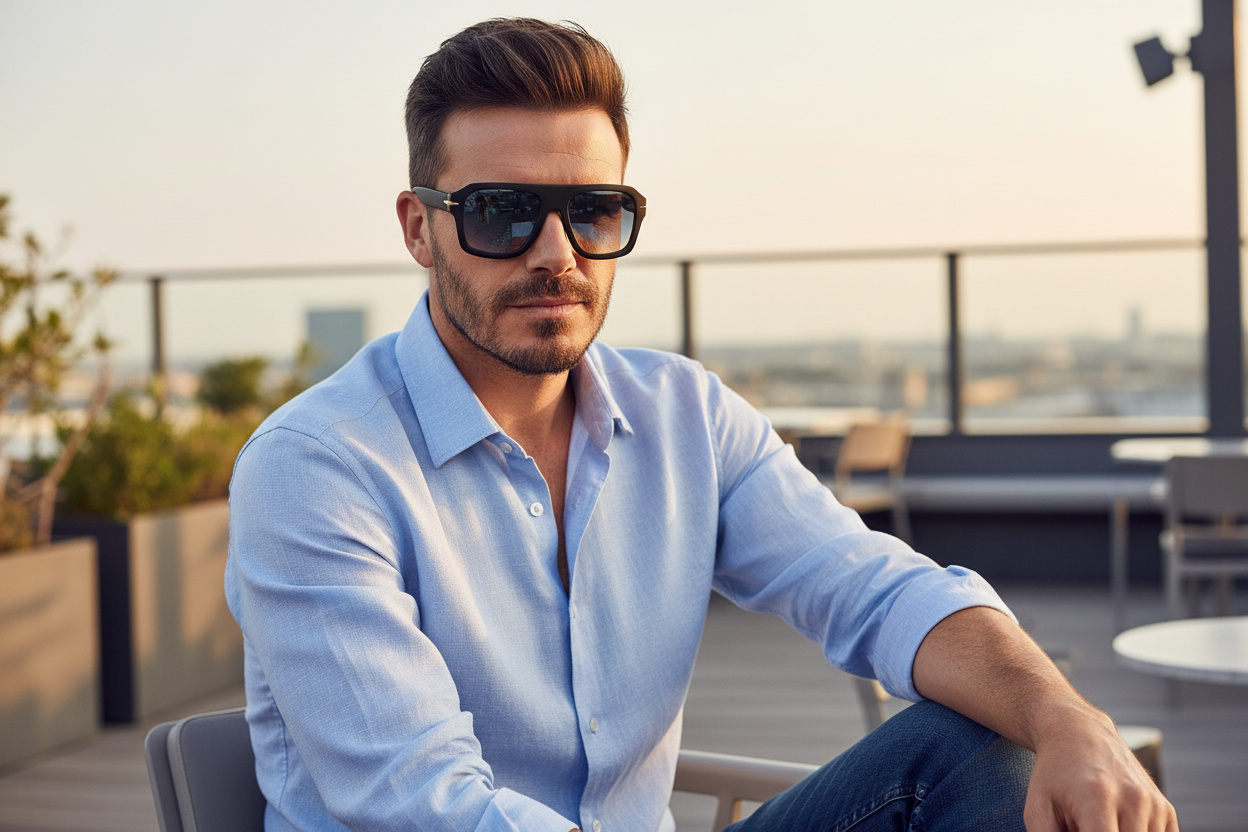 Framifrån David Beckham DB 7127/S (WR7/1V)