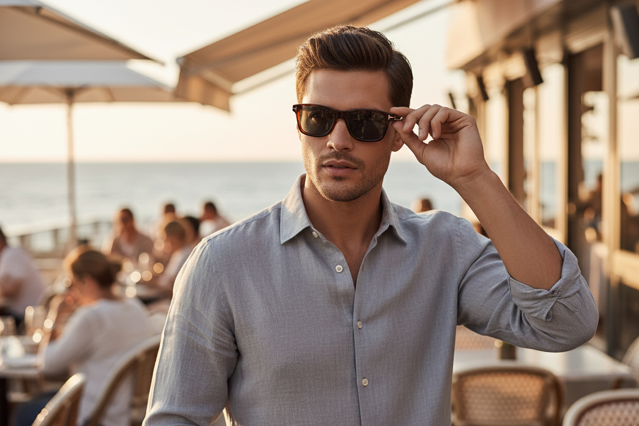 Framifrån Tom Ford BARRON (FT1179 - 54V)