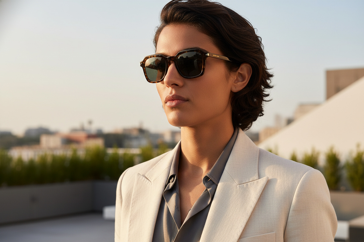 Vista frontal Saint Laurent SL 715 SLIM (002)