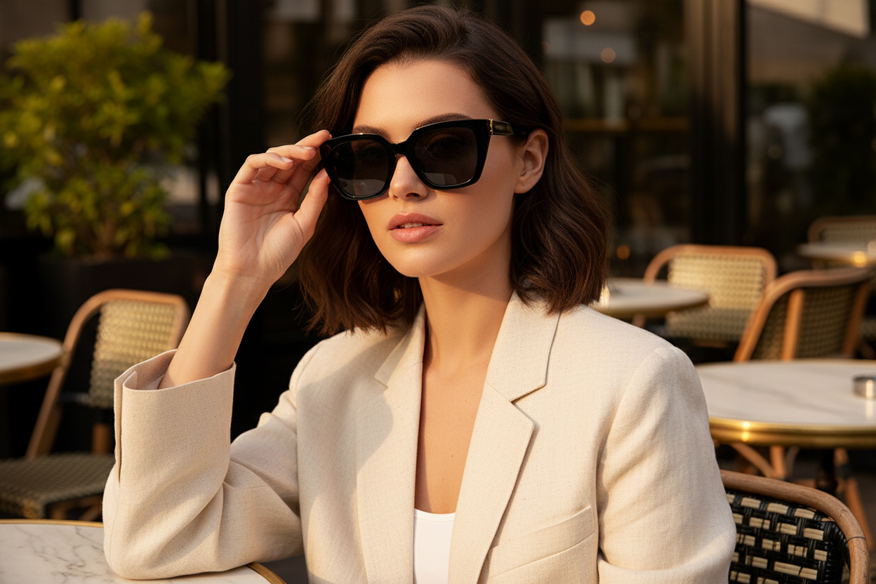 Framifrån Saint Laurent SL M143/F (001)