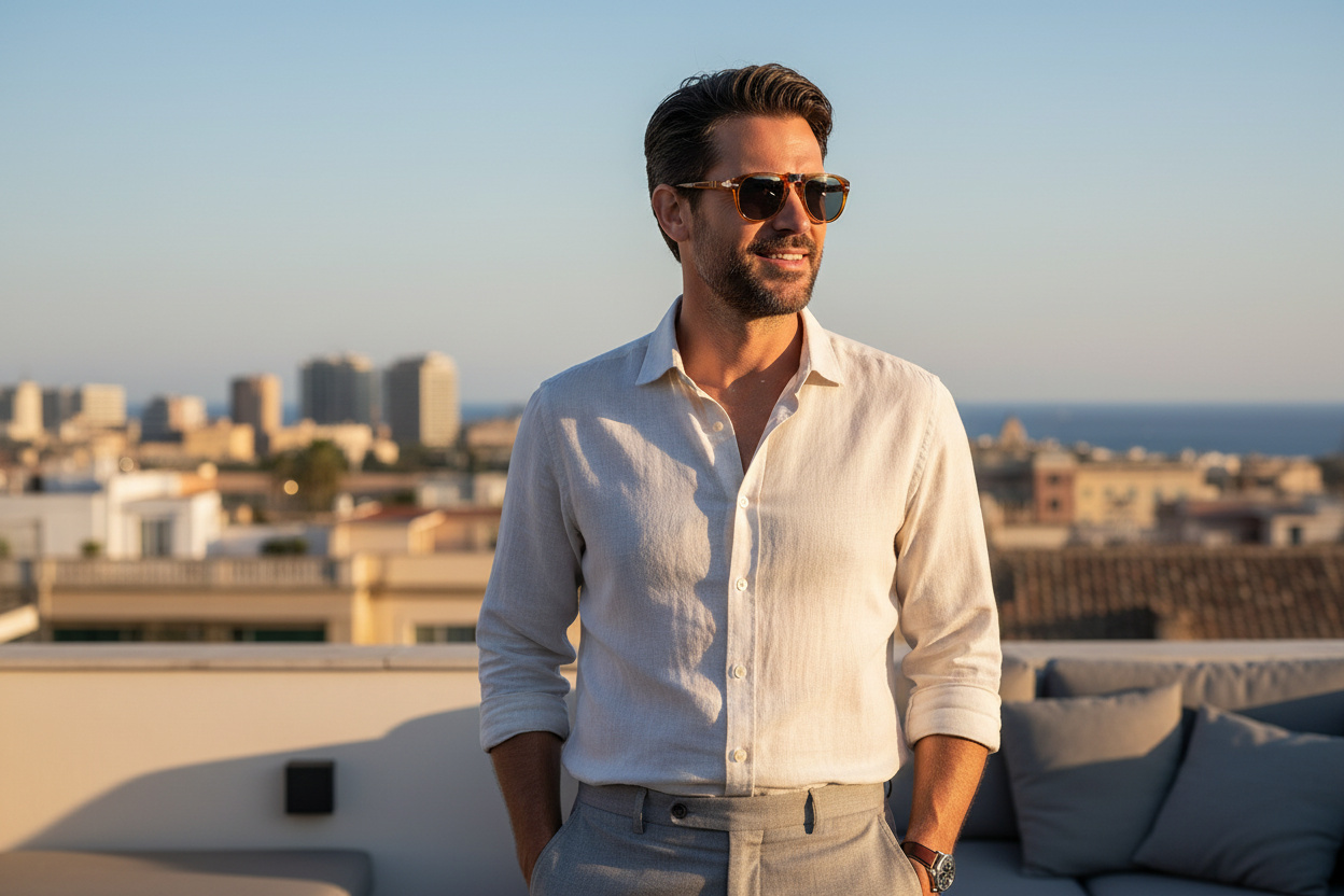 Framifrån Persol STEVE MCQUEEN (PO0714SM - 96/56)