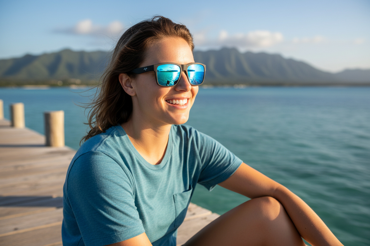 Vista frontal Maui Jim The Flats (B897-02B)